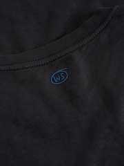 White Stuff Black 100% Cotton Abersoch Short Sleeve T-Shirt - Image 6 of 6