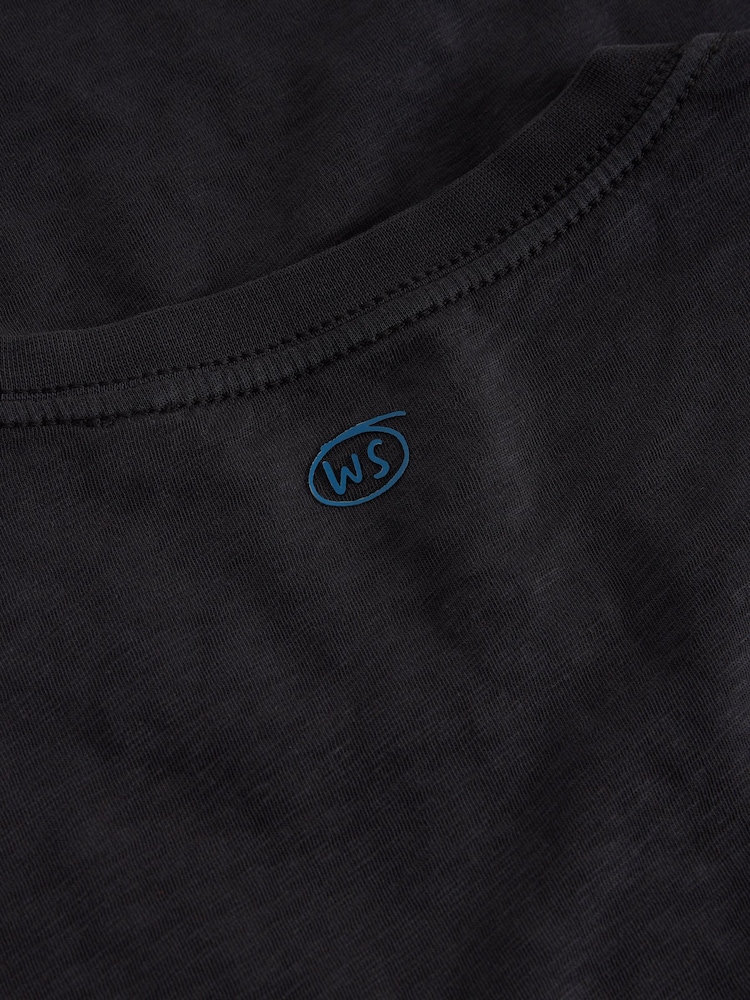 White Stuff Black 100% Cotton Abersoch Short Sleeve T-Shirt - Image 6 of 6