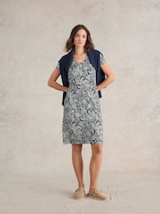 White Stuff Blue Tallie Jersey Dress - Image 1 of 6