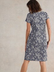 White Stuff Blue Tallie Jersey Dress - Image 2 of 6