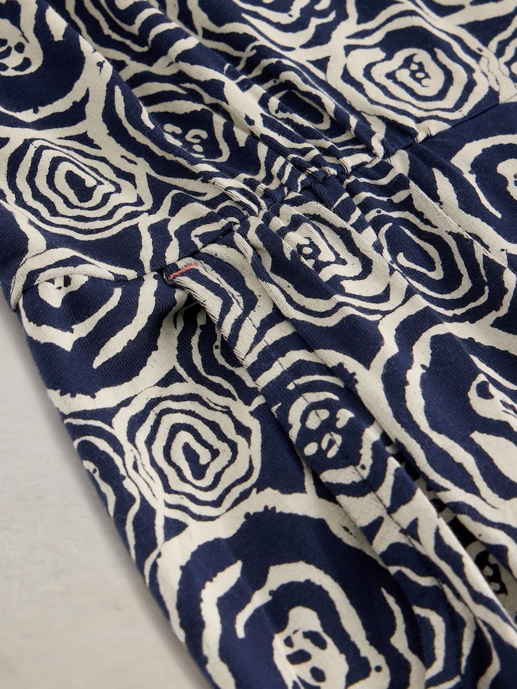 White Stuff Blue Tallie Jersey Dress - Image 6 of 6