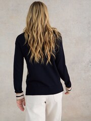 White Stuff Blue City Star Jumper - Image 2 of 6