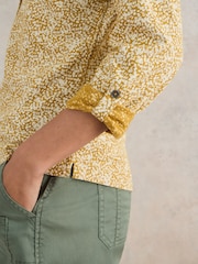 White Stuff Yellow Annie 100% Cotton Jersey Shirt - Image 4 of 6