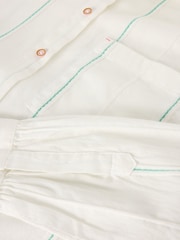 White Stuff White Laurel Longline Cotton Shirt - Image 6 of 6
