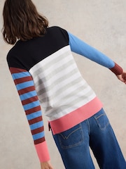 White Stuff Blue City Stripe Jumper - Image 2 of 6