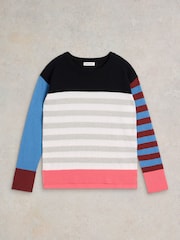 White Stuff Blue City Stripe Jumper - Image 5 of 6