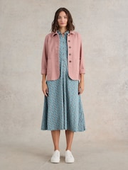 White Stuff Green Rua Jersey Shirt Dress - Image 1 of 6