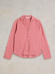 White Stuff Pink Annie Textured Shirt - Image 5 of 6