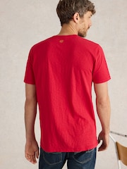 White Stuff Red 100% Cotton Abersoch Short Sleeve T-Shirt - Image 2 of 6