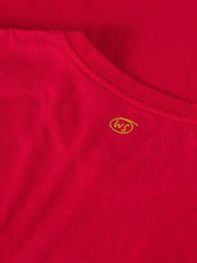 White Stuff Red 100% Cotton Abersoch Short Sleeve T-Shirt - Image 6 of 6