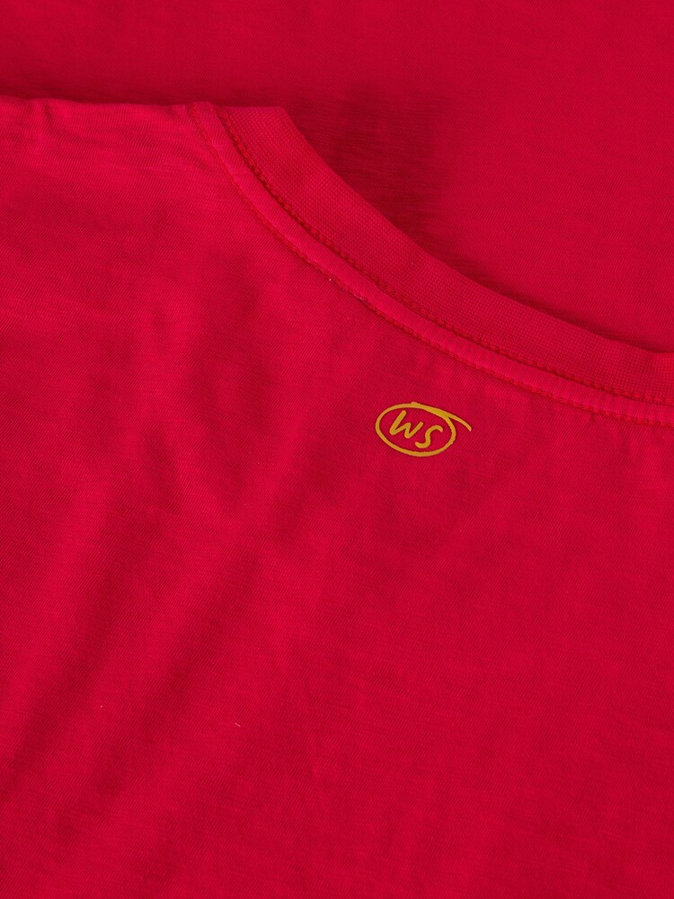 White Stuff Red 100% Cotton Abersoch Short Sleeve T-Shirt - Image 6 of 6