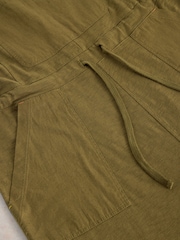 White Stuff Green Daphne Jersey 100% Cotton Dungaree - Image 6 of 6