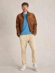 White Stuff Blue Attadale Crew Neck Jumper - Image 1 of 6