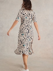 White Stuff Blue/Pink Madeline Jersey Dress - Image 2 of 6