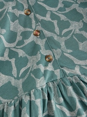 White Stuff Green Naya Jersey Dress - Image 6 of 6