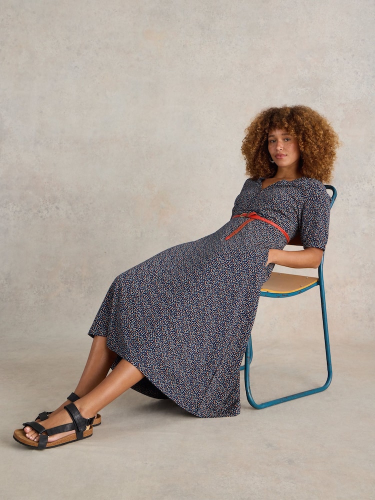 White Stuff Megan Jersey Midi Dress - Image 3 of 6
