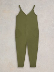 White Stuff Green Selina Jersey Jumpsuit - Image 5 of 6