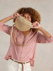White Stuff Pink Rae Organic Cotton Top - Image 3 of 6