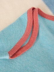White Stuff Blue Emma Colourblock Jumper - Image 6 of 6