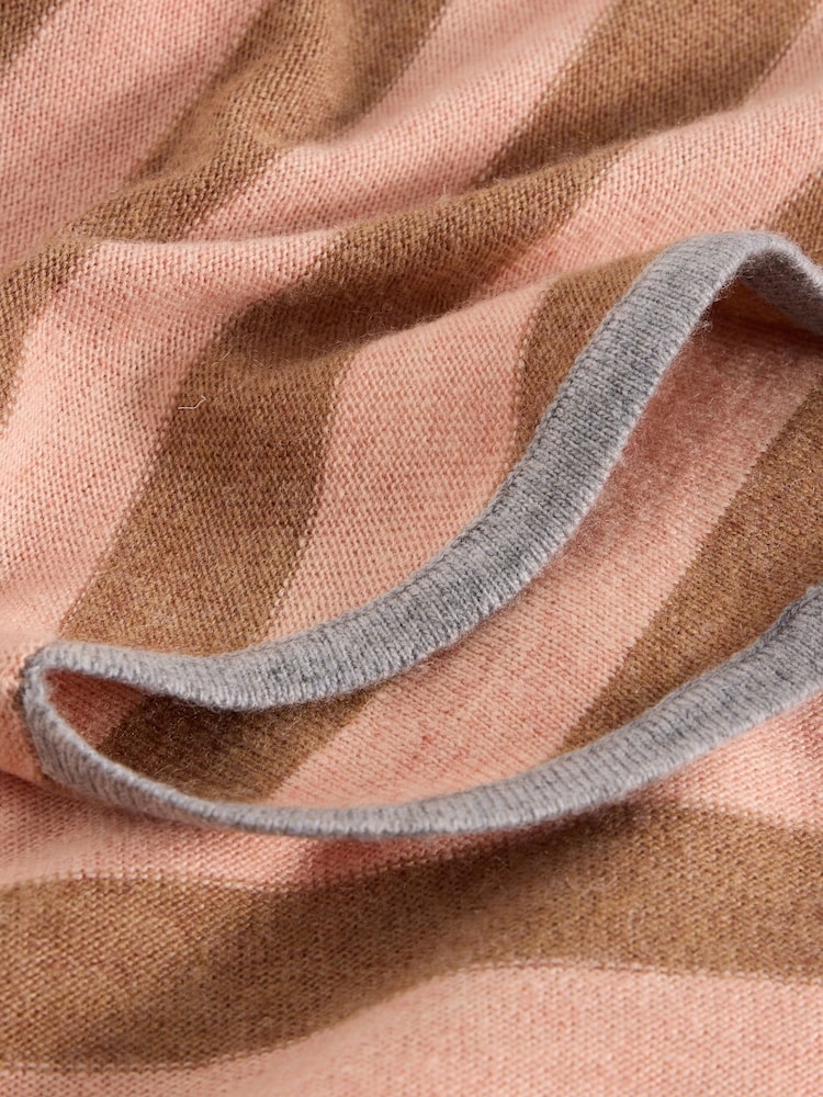 White Stuff Pink Emma Stripe Jumper - Image 6 of 6