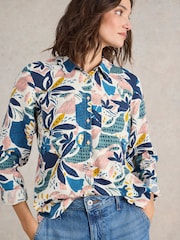 White Stuff White Sophie Organic Cotton Shirt - Image 3 of 6