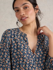 White Stuff Blue Frances Dress - Image 4 of 6