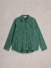 White Stuff Green 100% Cotton Sophie Shirt - Image 5 of 6
