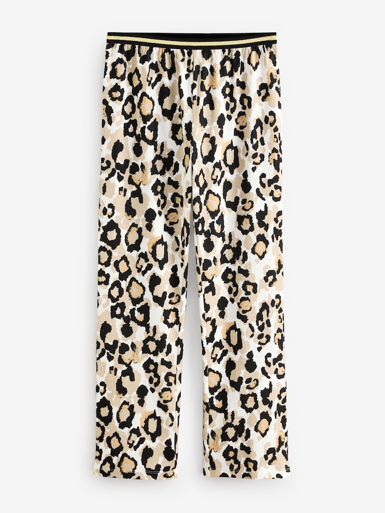 Leopard 100% Cotton Short Sleeve Pyjamas - Image 7 of 10
