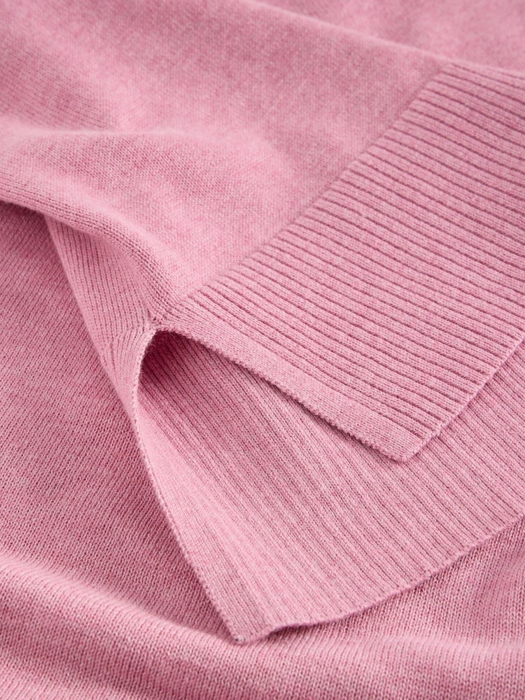 White Stuff Pink Olive Heart Jumper - Image 6 of 6