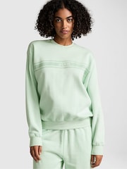 Victoria's Secret PINK Mint Green Fleece Sweatshirt - Image 1 of 3
