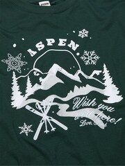 Victoria's Secret PINK Deep Forest Green Oversized T-Shirt - Image 4 of 4
