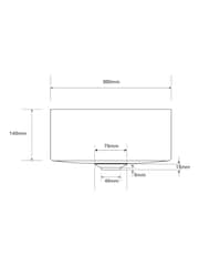 Cream Round Resin Bathroom Basin - Image 6 of 9
