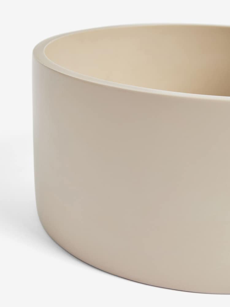 Cream Round Resin Bathroom Basin - Image 9 of 9