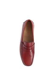 Jones Bootmaker Paterson Leather Moccasin Loafers - Image 2 of 4