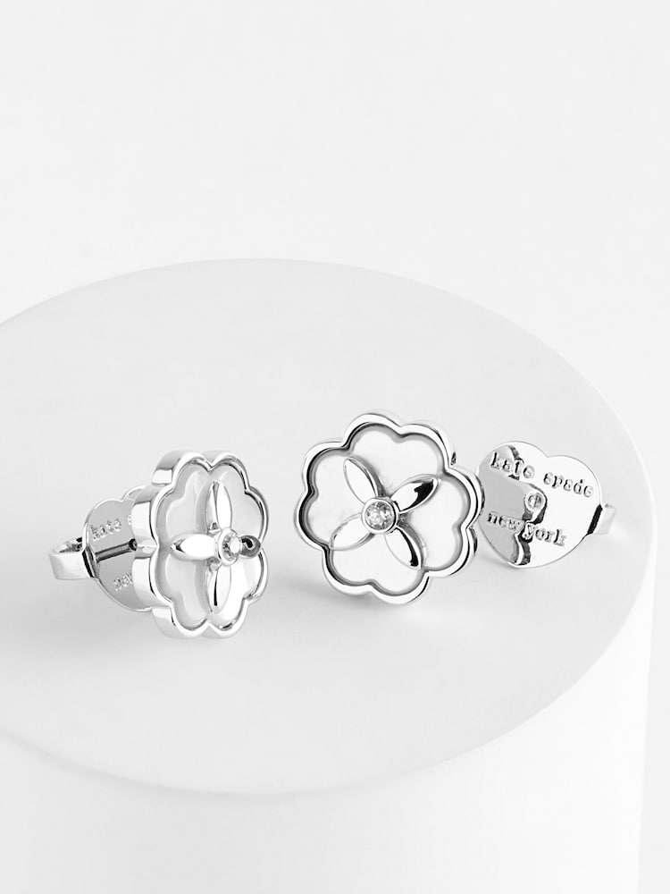 kate spade new york Silver Flower Studs - Image 1 of 4
