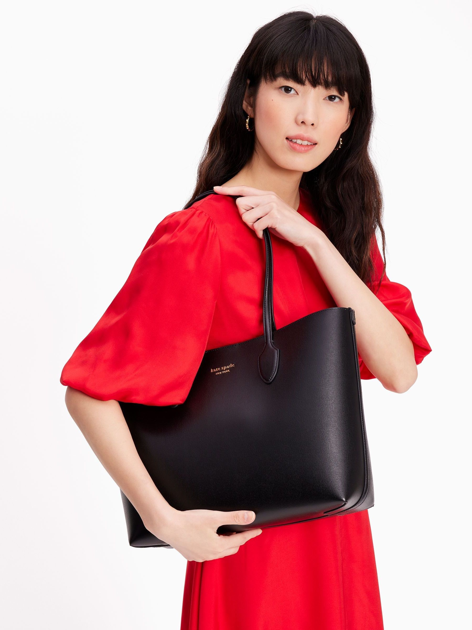 Kate Spade New York Bleecker Leather Tote Bag Black
