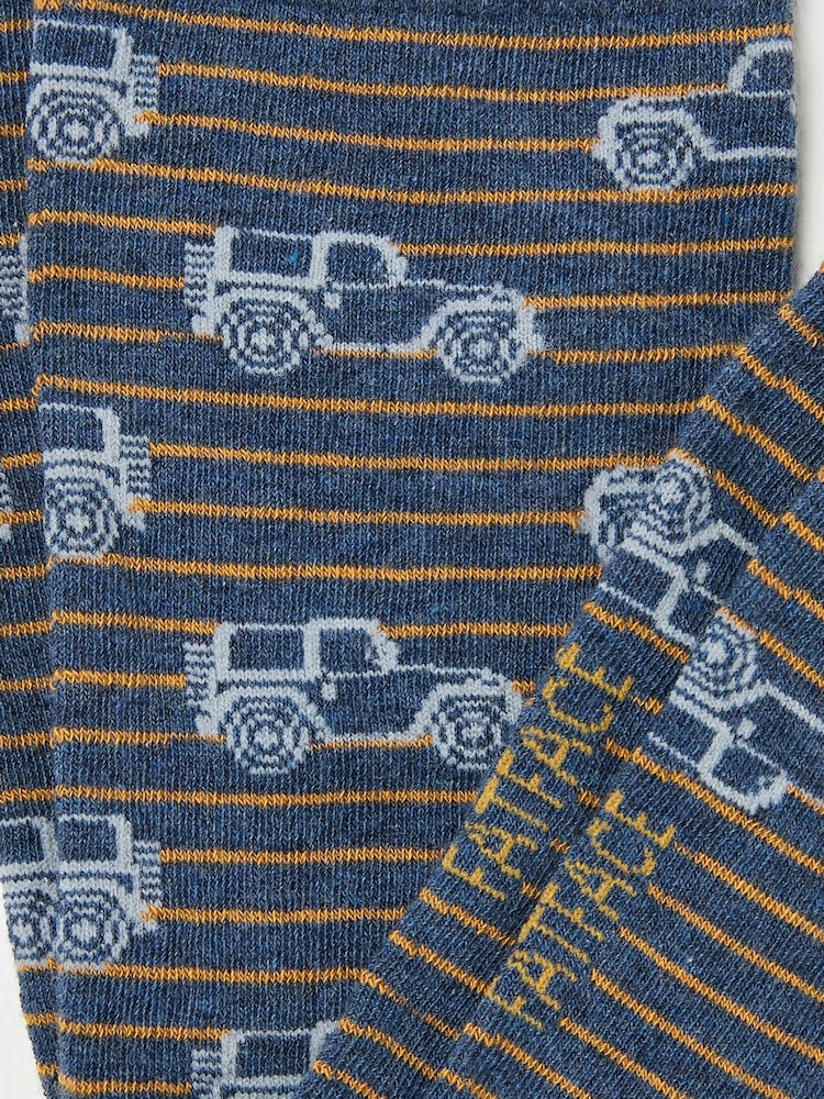 FatFace Navy Mens Off Roader Socks 1 Pack - Image 2 of 2