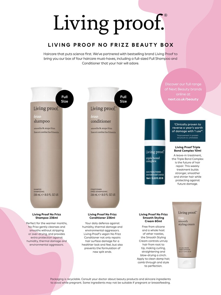 Living Proof No Frizz Beauty Box (worth £93) - Image 2 of 2 Living Proof No Frizz Beauty Box (worth £93) - Image 2 of 2