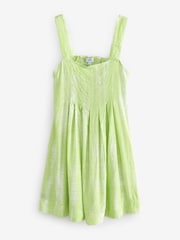 Lime Green All Over Print Sun Dress - Image 1 of 1