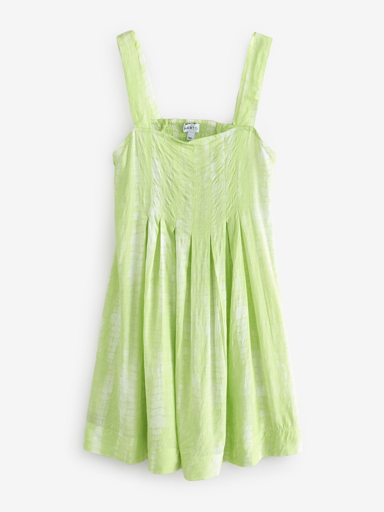 Lime Green All Over Print Sun Dress - Image 1 of 1