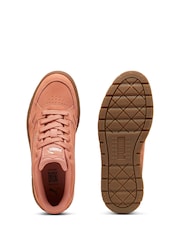 Puma Orange Womens Kar II Idol Suede Sneakers - Image 3 of 6