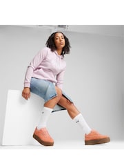 Puma Orange Womens Kar II Idol Suede Sneakers - Image 5 of 6