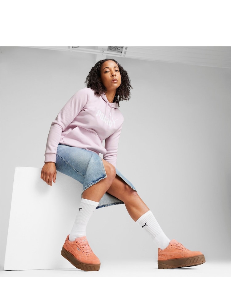 Puma Orange Womens Kar II Idol Suede Sneakers - Image 5 of 6
