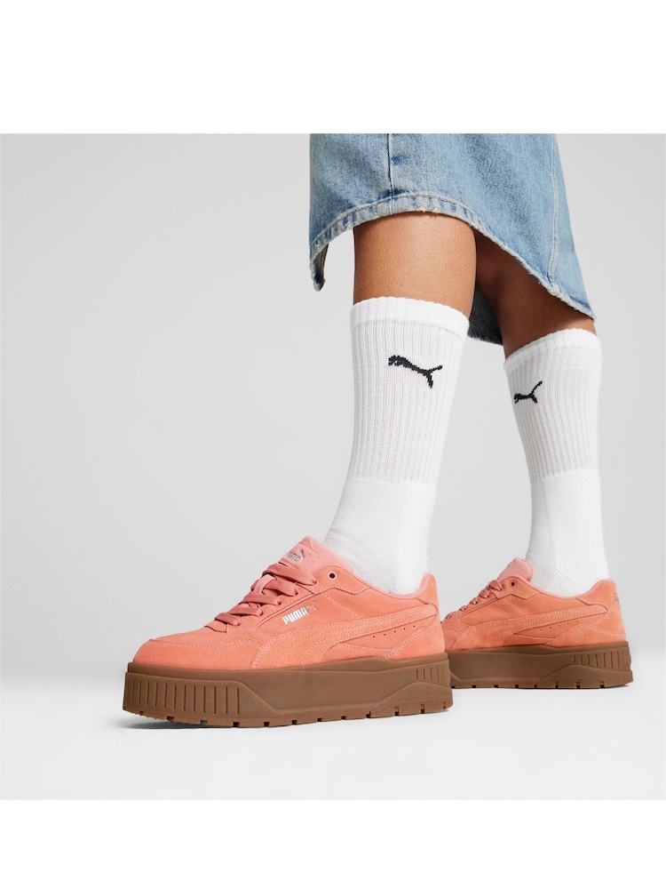 Puma Orange Womens Kar II Idol Suede Sneakers - Image 6 of 6