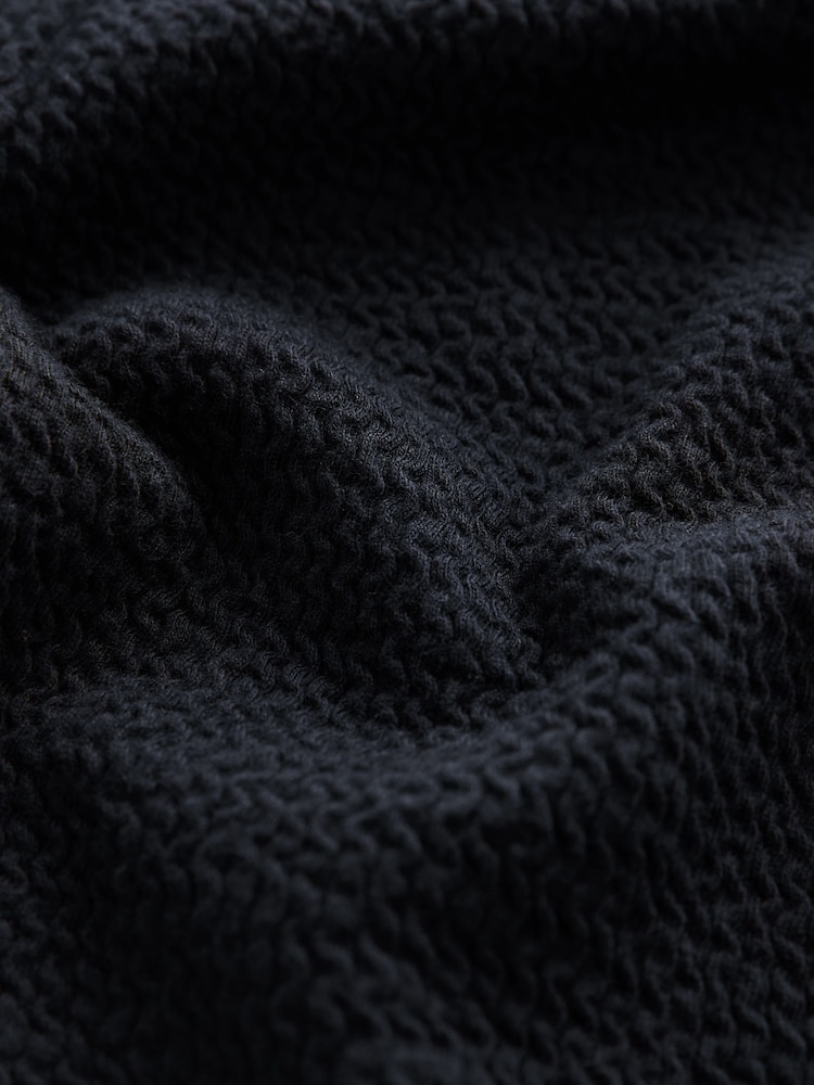 Black Ribbed Textured Flare Leggings (3mths-7yrs) - Image 7 of 7