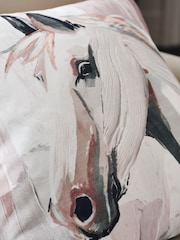 Natural Painted Horse Cushion - Image 2 of 5