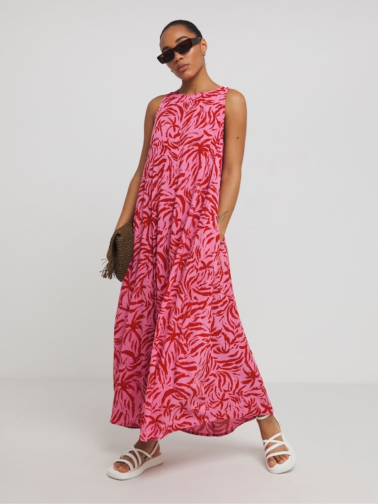 Simply Be Crinkle Trapeze Maxi Dress - Imagen 1 de 4