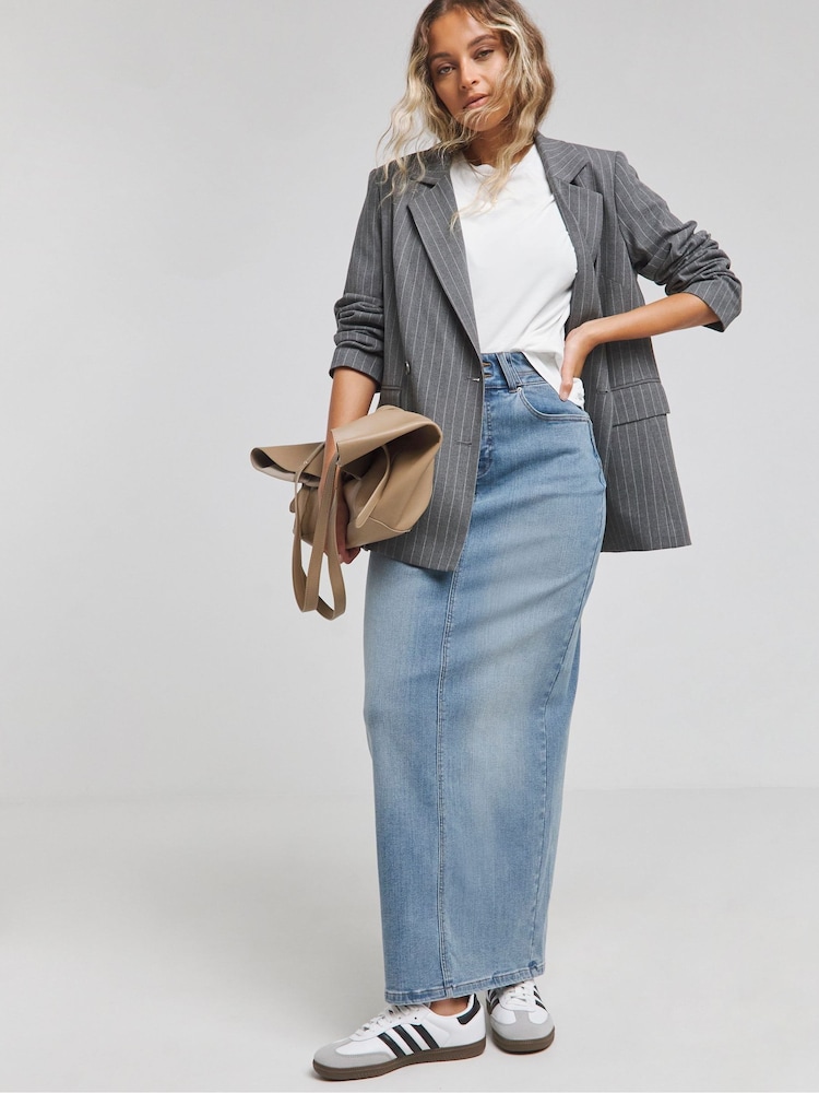 Simply Be Magisculpt Denim Maxi Skirt - Bild 1 von 4 Simply Be Magisculpt Denim Maxi Skirt - Bild 1 von 4