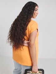 Simply Be Orange Boyfriend 100% Cotton T-Shirts 2 Pack - Image 3 of 7