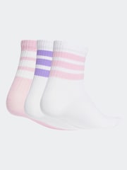 أبيض - adidas Ribbed 3 Pack Socks - صورة 2 من 4